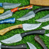 Damascus Steel Skinner Knives