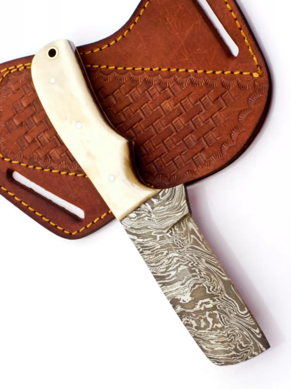 Handmade Damascus Cowboy Knife